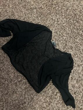 Black Sheer bolero Top